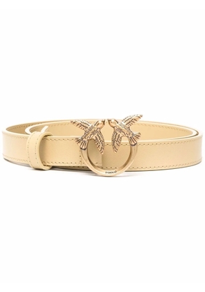 PINKO Love Birds buckle belt - Yellow