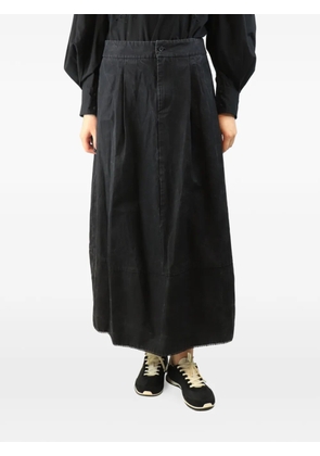 Apuntob pleated maxi skirt - Black