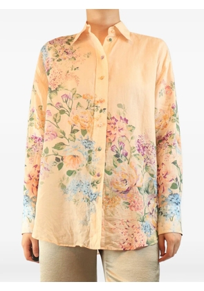 ZIMMERMANN floral-print shirt - Orange