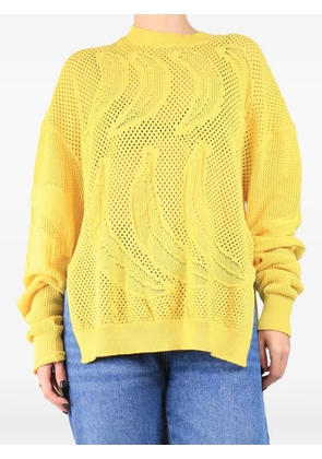 Sonia Rykiel Pre-Owned banana-pattern sweater - Yellow