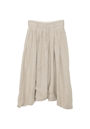 Comme Des Garçons gathered voluminous trousers - Neutrals