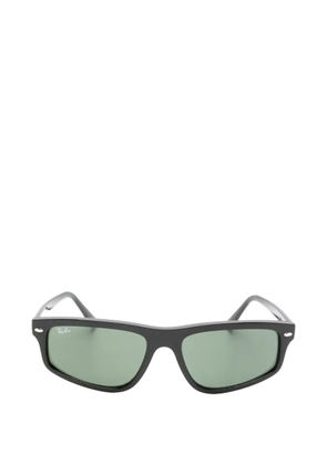 Ray-Ban logo-plaque rectangle-frame sunglasses - Black