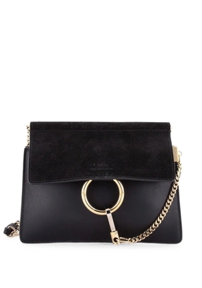 Chloé Pre-Owned Faye Chain Shoulder Bag Leather and Suede Mini crossbody bag - Black