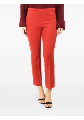 Max Mara pressed-crease trousers - Red
