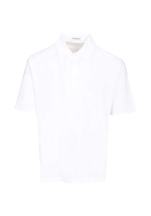 Al Duca D’Aosta 1902 short-sleeve spread-collar polo shirt - White