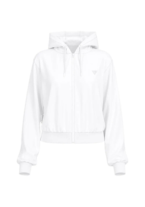GUESS USA rhinestone-embellished hoodie - White
