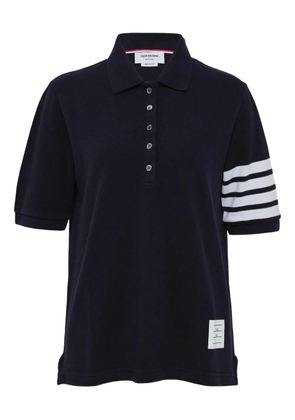 Thom Browne 4-Bar short-sleeved polo top - Blue