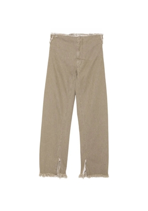 LITKOVSKA frayed split-hem jeans - Neutrals