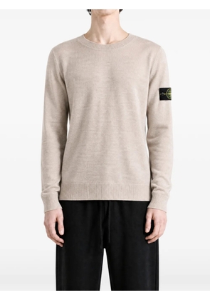 Stone Island logo-patch sweater - Neutrals