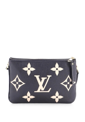 Louis Vuitton Pre-Owned Double Zip Pochette Bicolor Monogram Empreinte Giant crossbody bag - Black