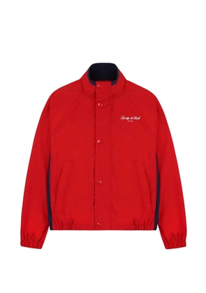Sporty & Rich logo-embroidered bomber jacket