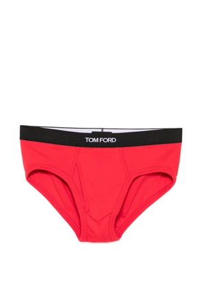 TOM FORD logo-waistband briefs - Red