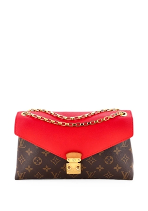 Louis Vuitton Pre-Owned Pallas Chain Monogram Canvas and Calfskin shoulder bag - Brown