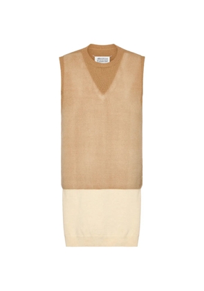 Maison Margiela double-layerd vest - Neutrals