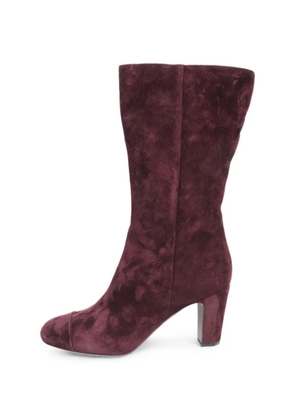 CHANEL Pre-Owned suede boots - Purple