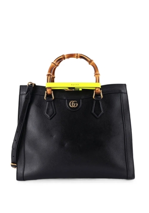 Gucci Pre-Owned Diana NM Bamboo Handle Leather Medium tote bag - Black