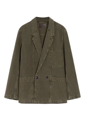 LEMAIRE double-breasted patch-pocket blazer - Green