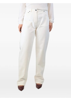 The Row Pre-Owned Burty straight leg jeans - White