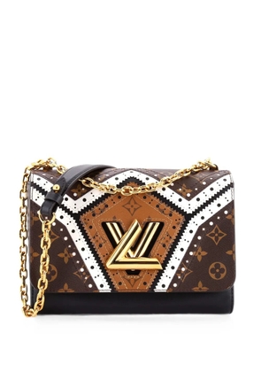 Louis Vuitton Pre-Owned Twist Handbag Limited Edition Brogue Reverse Monogram Canvas and Leather MM shoulder bag - Brown