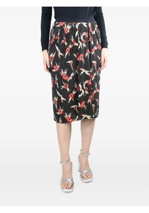 Isabel Marant Vintage floral-print midi skirt - Black