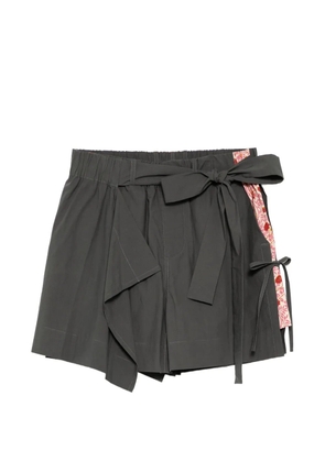 Craig Green layered floral-print shorts - Grey