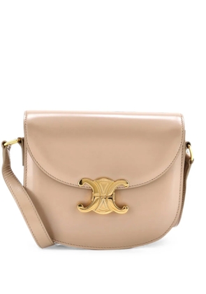 Celine Pre-Owned Triomphe Besace Clea Flap Bag Leather shoulder bag - Neutrals