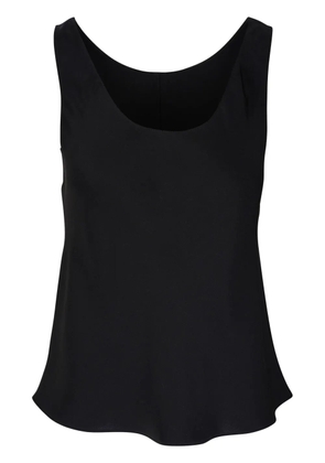 Peter Cohen scoop-neck silk vest top - Black