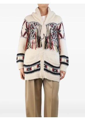 Isabel Marant Vintage Yosemite fringed cardigan - Neutrals