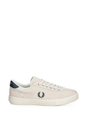 Fred Perry suede logo-embroidered sneakers - Neutrals