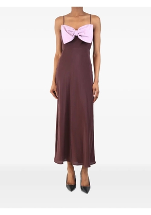 Rixo bow-detail maxi dress - Purple