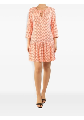Heidi Klein geometric-print mini dress - Orange