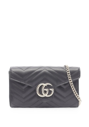 Gucci Pre-Owned 2020s GG Marmont quilted mini bag - Black