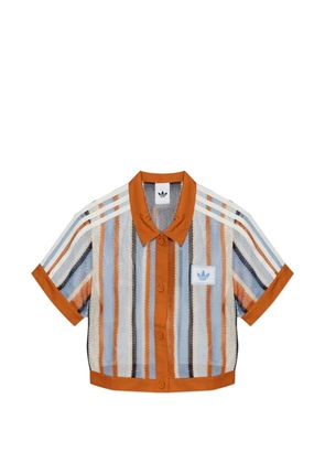 adidas striped short-sleeve shirt - Blue