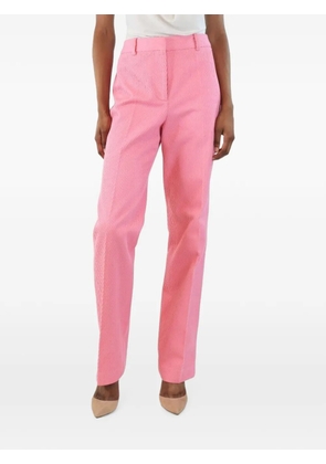 Victoria Beckham corduroy-texture straight-leg trousers - Pink