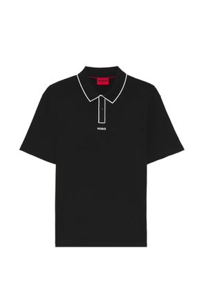 BOSS Dalumo contrast-trim polo shirt - Black