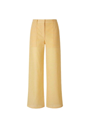 Simkhai checkered straight-leg trousers - Yellow