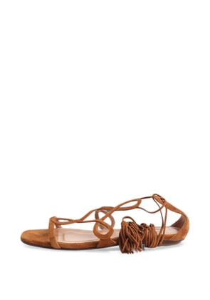 Aquazzura Gitana tassel sandals - Brown