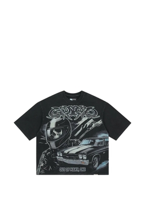 GODSPEED graphic-print logo-print T-shirt - Black