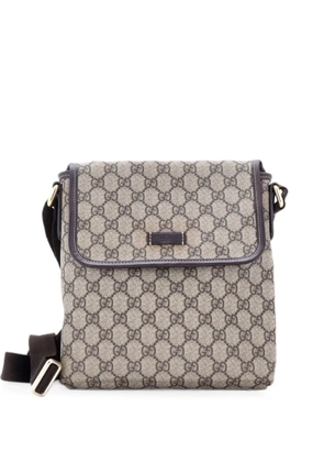 Gucci Pre-Owned Flap Messenger GG Coated Canvas Small crossbody bag - Brown