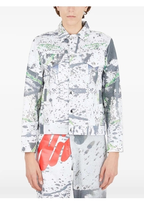 ALIVE & MORE logo-embroidered jacket - White