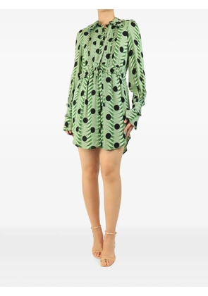 Paco Rabanne Pre-Owned printed shirt dress - Green