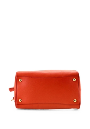 Prada Pre-Owned Lux Convertible Boston Bag Saffiano Leather Medium satchel - Orange