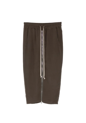 Rick Owens Pillar midi skirt - Brown