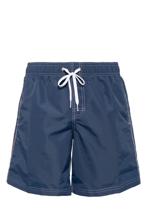 Sundek stripe-detail swim shorts - Blue