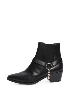 Celine Pre-Owned Camargue chain-link ankle boots - Black