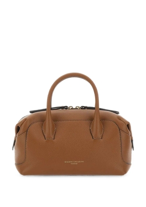 GIANNI CHIARINI Gemma pebbled handbag - Brown