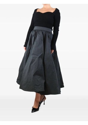 Apuntob taffeta maxi full skirt - Black