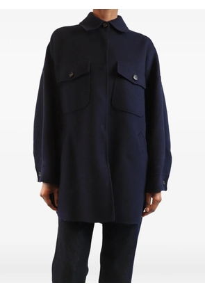Weekend Max Mara oversized button-up coat - Blue