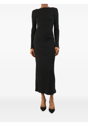 Reformation ribbed scoop-back maxi dress - Black