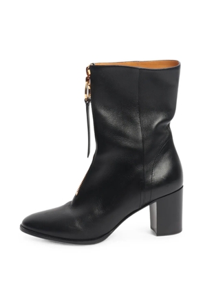 Christian Dior Pre-Owned Effrontee zip-up heeled ankle boots - Black